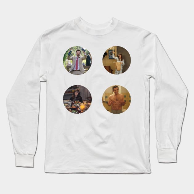 Nick and Jess Sticker Pack Long Sleeve T-Shirt by voidstickers